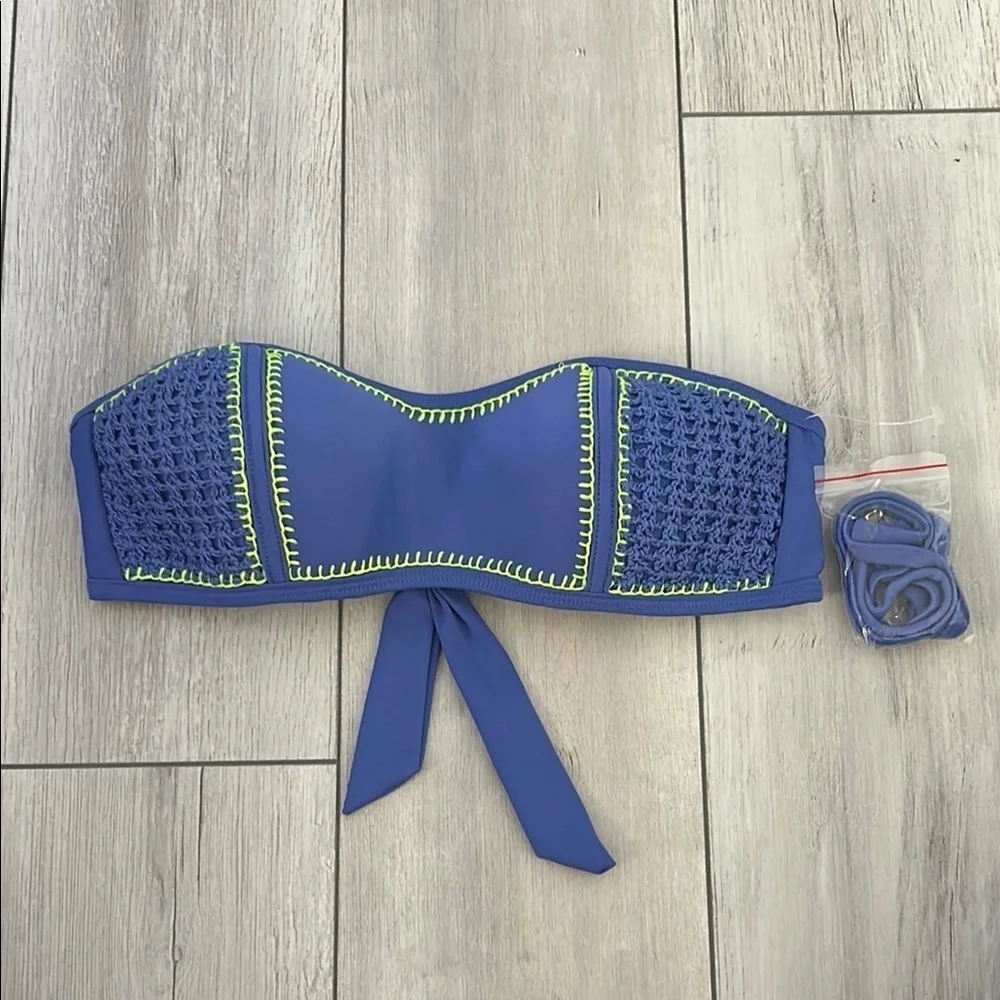 Xhilaration crochet bandeau swim bikini top size small